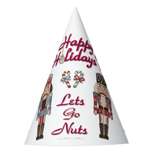 Holiday Nutcracker Lets Go Nuts Party Hat (Front)