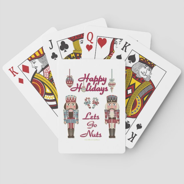 Holiday Nutcracker Lets Go Nuts Playing Cards (Back)
