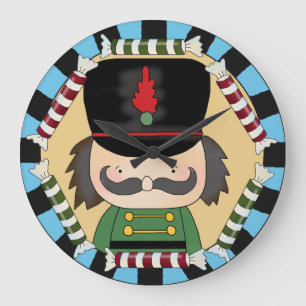Holiday Nutcracker Wall Clock