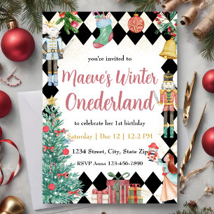 Holiday Nutcracker Winter Onederland Invitation