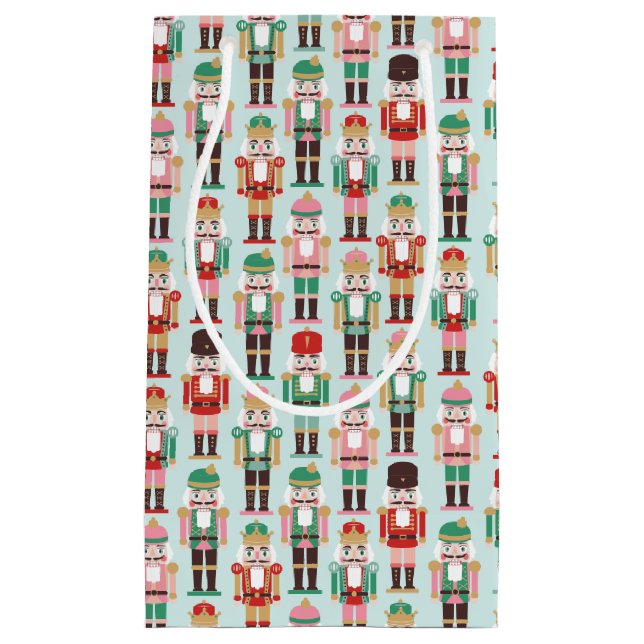 Holiday Nutcrackers Small Gift Bag (Front)