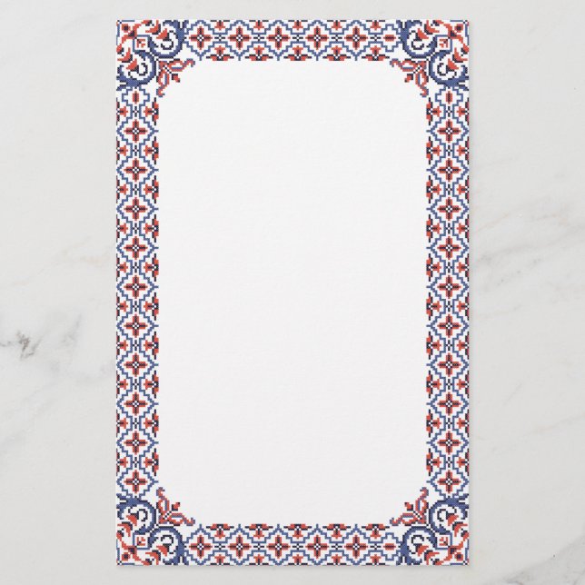 Holiday old frame stationery (Front)