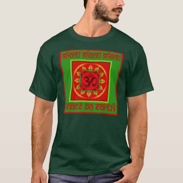 Holiday Om Shanti Peace Top (Front)