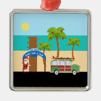 Holiday on the Beach Metal Tree Decoration