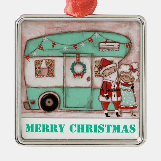 Holiday on Wheels - Premium Ornament (Front)