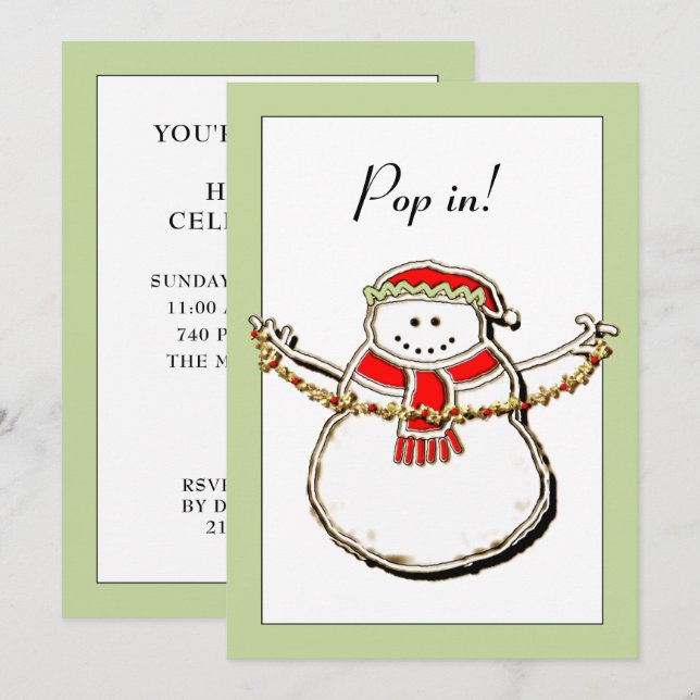 Holiday Open House Invitation (Front/Back)
