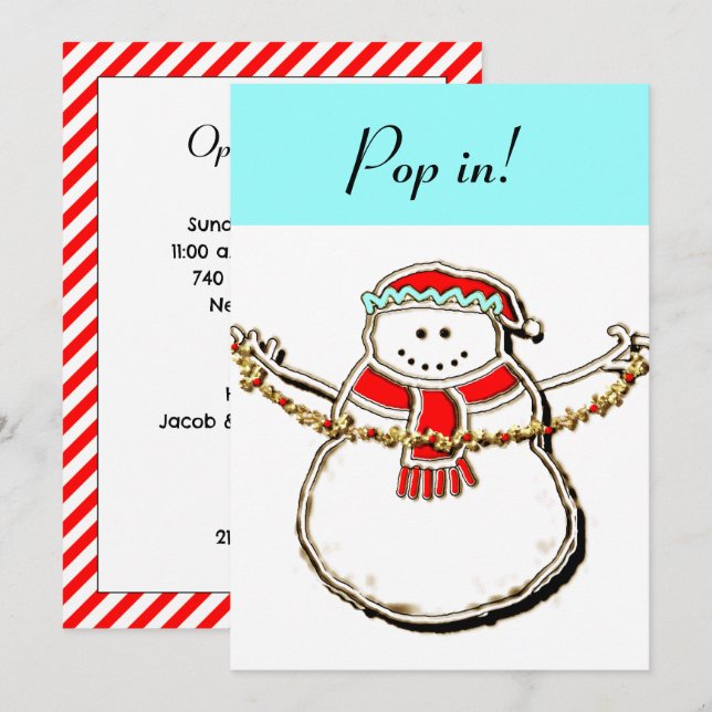 Holiday Open House invitation (Front/Back)