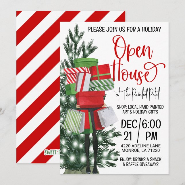 Holiday Open House Invitation (Front/Back)