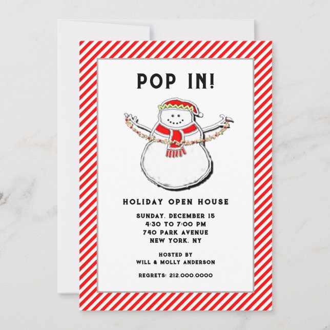 Holiday Open House Invitation (Front)
