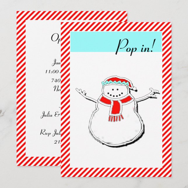 Holiday Open House Invitation (Front/Back)