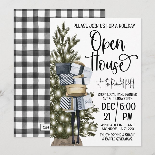 Holiday Open House Invitation (Front/Back)