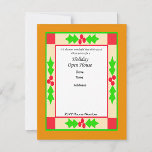 Holiday Open House Invitation Card