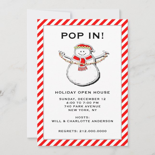 Holiday Open House Invitations (Front)