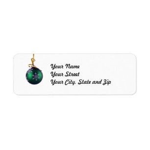 Holiday Ornament Address Label