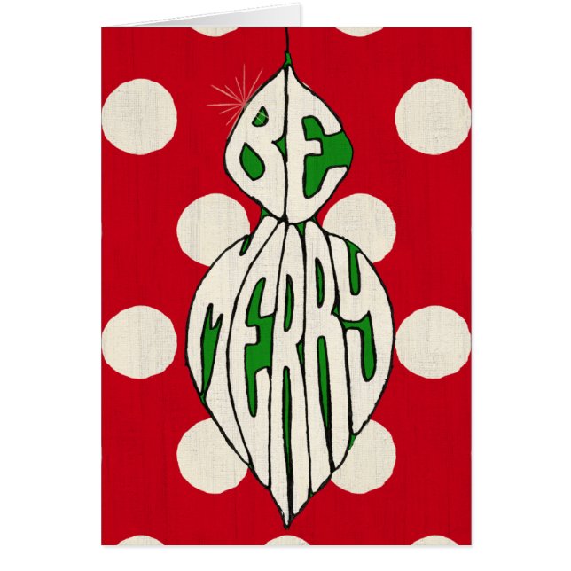 Holiday Ornament Be Merry (Front)