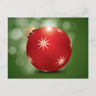 Holiday Ornament; Blank Postcard