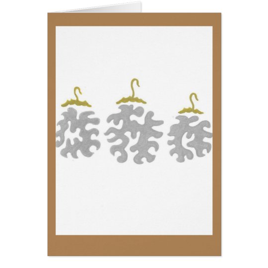 holiday ornament card