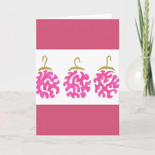 Holiday ornament card (Front)