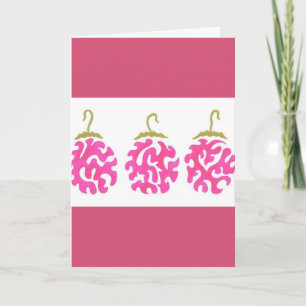 Holiday ornament card