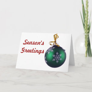 Holiday Ornament Card