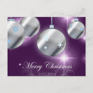 Holiday ornament Purple Christmas