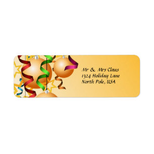 Holiday Ornaments Avery Address Label