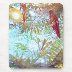 Holiday Ornaments in the Light Mouse Mat