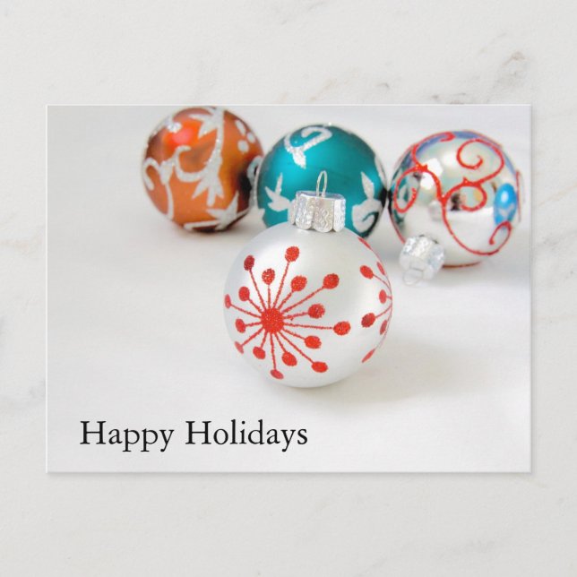 Holiday Ornaments Postcard (Front)