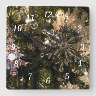 Holiday Ornaments Wall Clock