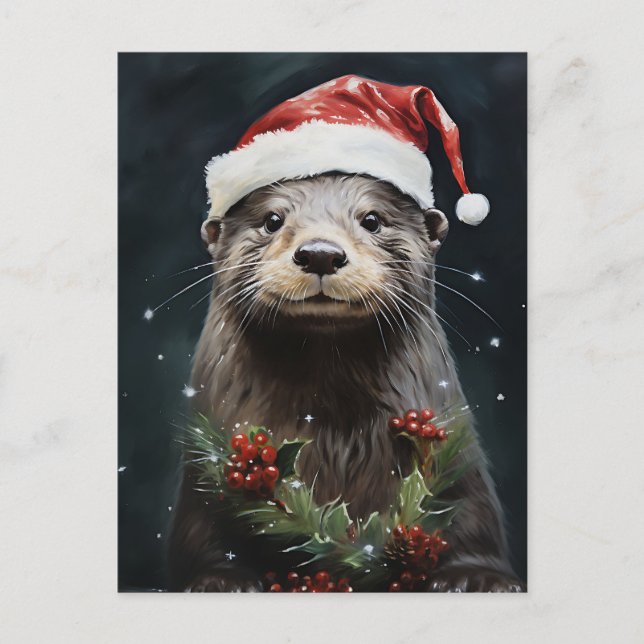 Holiday Otter Postcard (Front)