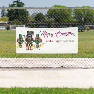 Holiday Outdoor Banner Nutcracker