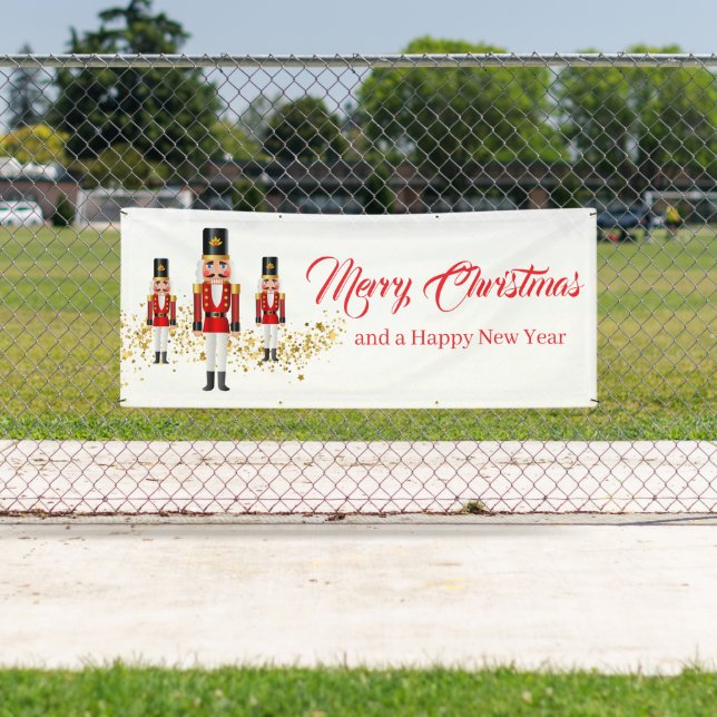 Holiday Outdoor Banner Nutcracker (Insitu)