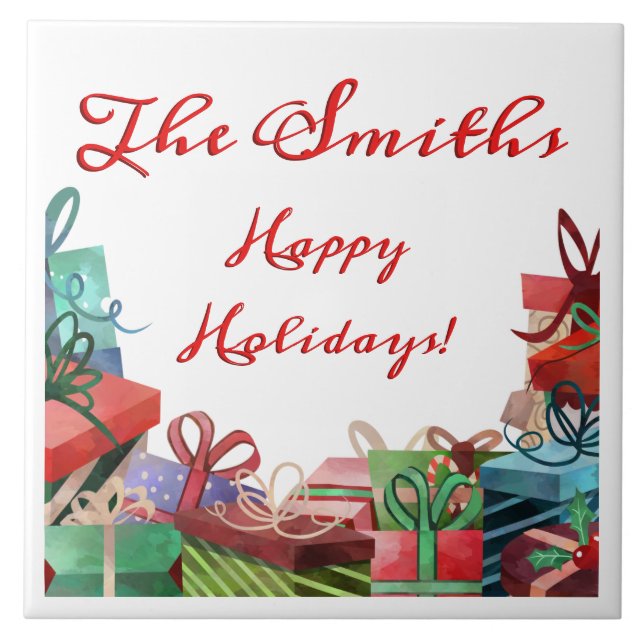 Holiday Package Personalised Tile (Front)