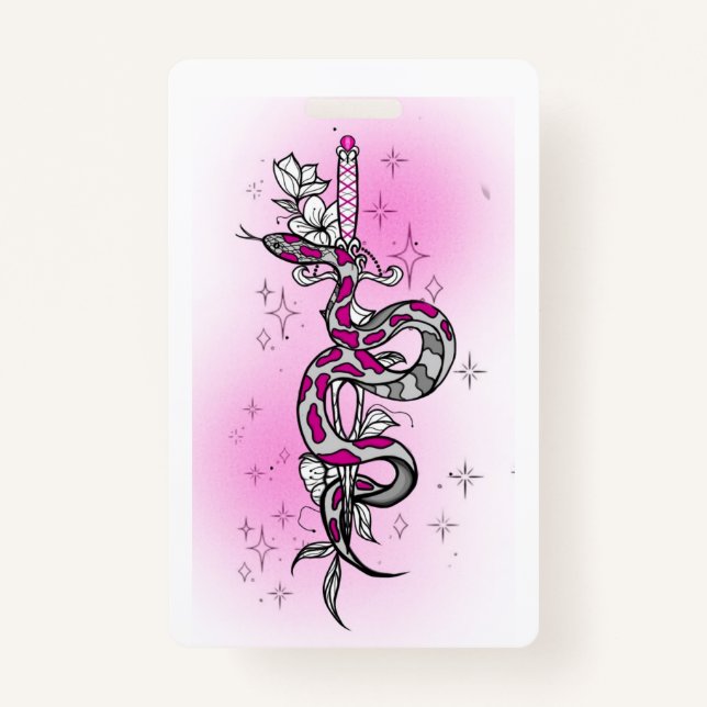 holiday package with snake ID badge (Front)