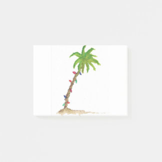 Holiday Palm Tree Tropical Watercolor Tropical Post-it Notes