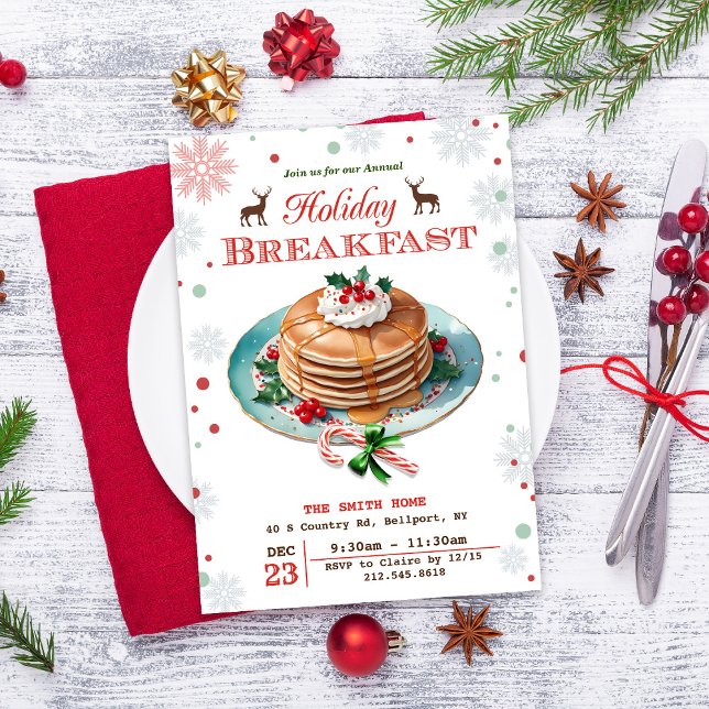 Holiday Pancakes Invitation (Creator Uploaded)