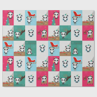 Holiday Panda / Elf Wrapping Paper