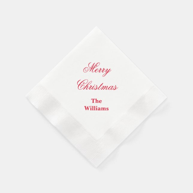 Holiday Paper Napkins (Corner)
