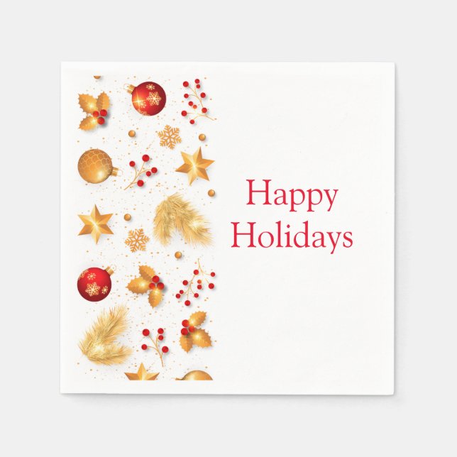 Holiday Paper Napkins (Front)
