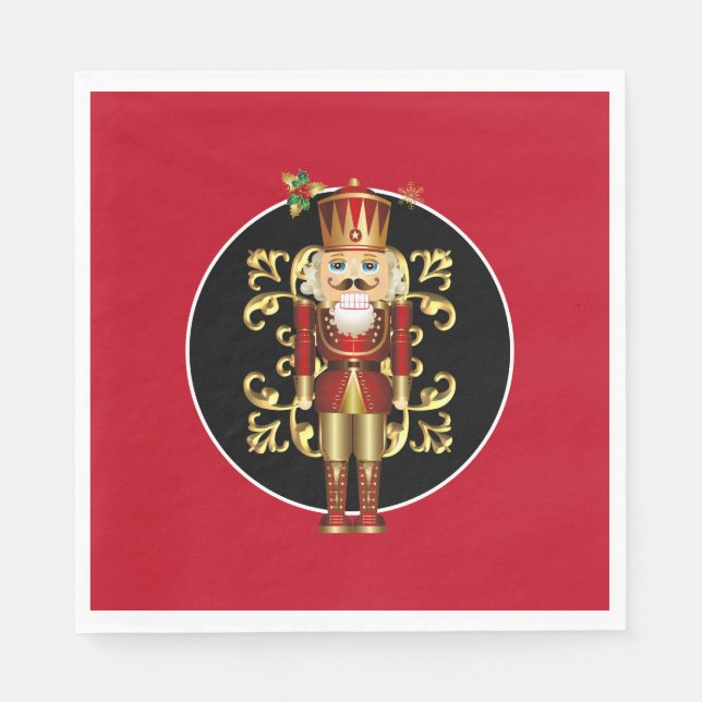 Holiday Paper Napkins-Nutcracker Napkin (Front)