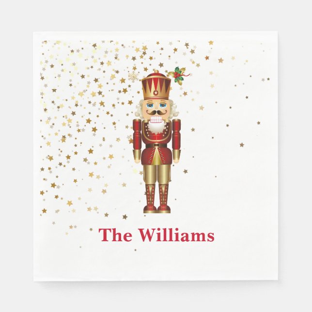Holiday Paper Napkins-Nutcracker Napkin (Front)