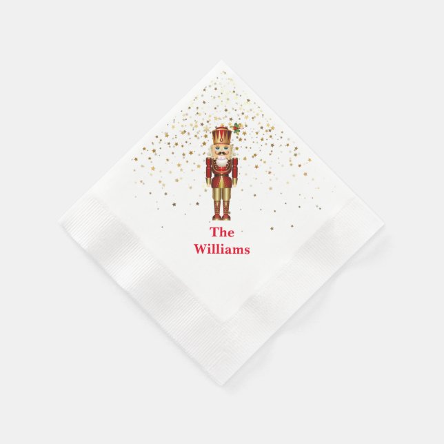 Holiday Paper Napkins-Nutcracker Napkin (Corner)