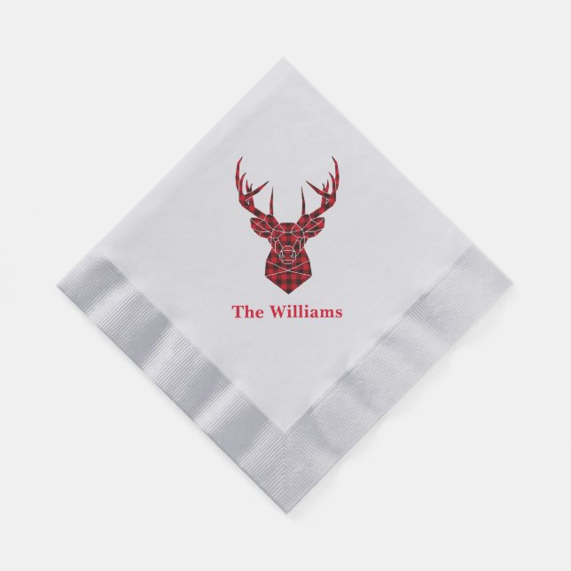 Holiday Paper Napkins-Stag Napkins (Corner)