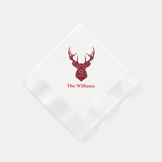 Holiday Paper Napkins-Stag Napkins (Corner)