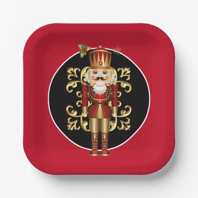 Holiday Paper Plates-Nutcracker Plate (Front)