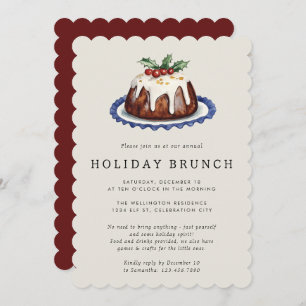 Holiday Party Festive Holiday Brunch Christmas Invitation