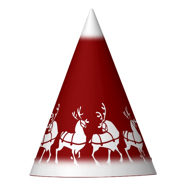 Holiday Party Hats Festive Reindeer Party Hats (Front)