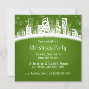 Holiday Party In The City Invitations