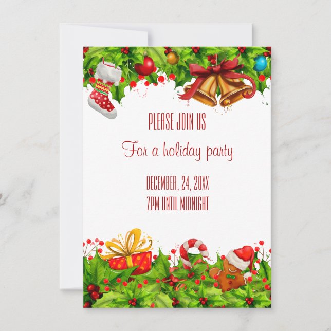 Holiday Party Invitation (Front)