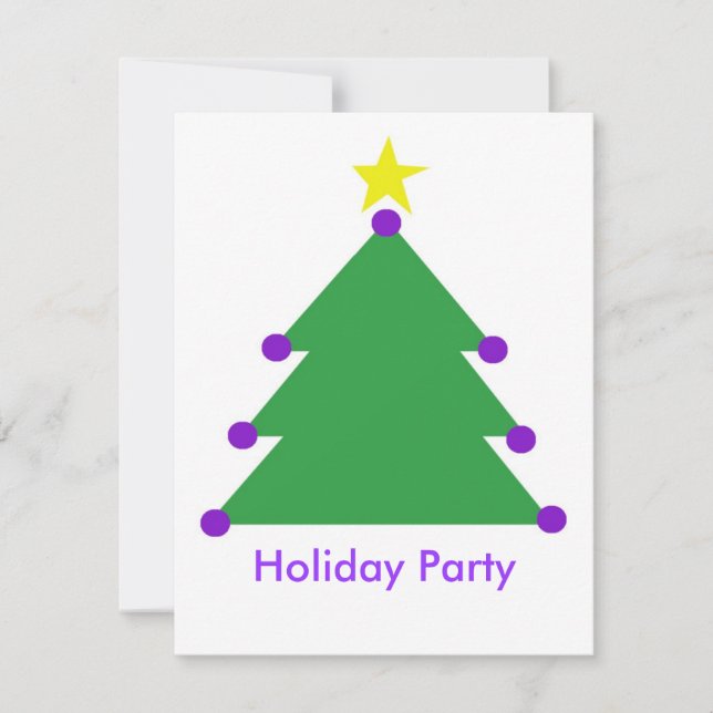 Holiday party invitation (Front)